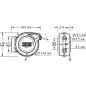 Preview: Druckluft Schlauchaufroller Hazet 13mm / 15 Meter